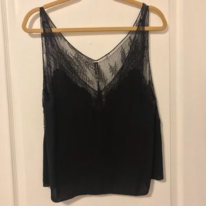 💥ZARA hot see-through black tank